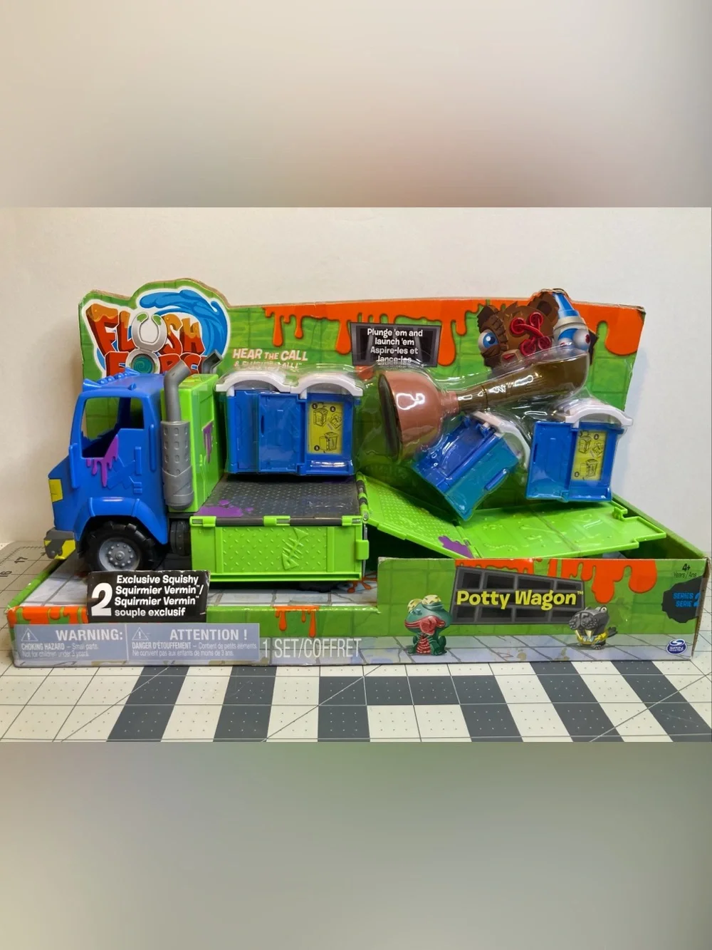 Flush Force Potty Wagon Series 2 Truck Playset Spin Master